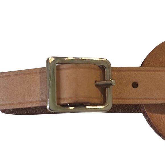 Louis Vuitton Brown Leather and Gold Hardware Luggage Tag Authentic - Picture 7 of 8